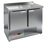 Стол холодильный с 2 дверьми и столешницей из нержавеющей стали 70*100*85 см Hicold GNE11/TNO