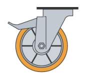 Комплект колес для стендов для пиццерийных печей серии Millennium Valido OEM-ALI OMAC100R0