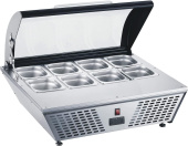 Витрина холодильная Koreco RTW 67L для ингредиентов 8*GN1/6 - 100 мм 