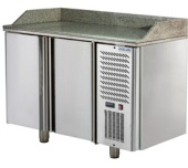 Стол для пиццы c 2 дверьми для формата GN1/1 Полаир TM2GNpizza-G