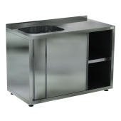 Ванна моечная размером 70*140*87 см с 1 цельнотянутым гнездом Кобор ВМЦЗР/1-140/70