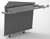 Прилавок нейтральный внешний угловой 90 градусов линии раздачи City Челябторгтехника RCU10A90 City 