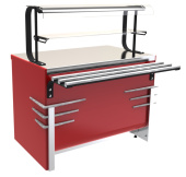 Прилавок нейтральный длиной 805 мм с полкой линии раздачи Case Челябторгтехника RN11A Case 