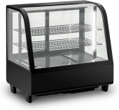 Витрина холодильная Koreco RTW 100 L black настольная с 2 полками, объемом 100л, с подсветкой, корпус из черного пластика 