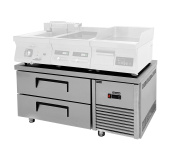 Стенд холодильный Koreco MC R127D LT с 2 ящиками под 2*GN1/1, для установки тепловой линии 600-700 мм