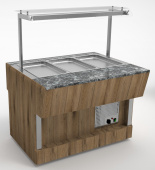 Мармит  вторых блюд длиной 805 мм пристенного шведского стола Челябторгтехника RМ41SP