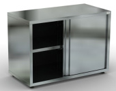 Стол-тумба производственный островной 70*150*87 см с раздвижными дверьми Кобор СТ-150/70