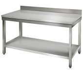 Стол производственный пристенный 70*140*85 см с полкой Kocateq SAT147A