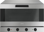 Конвектомат Smeg ALFA 420MFH-2 электрический 4 ур 60*40 см или GN1/1, электромеханическая панель, с увлажнением, с функцией статики и гриля