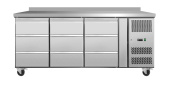 Стол холодильный Koreco GN/3100TND9/W пристенный с 9 ящиками