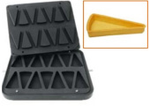 Форма для 14 треугольных тарталеток 110*60 мм для тарталетницы DHTartmatic Kocateq DH Tartmatic Plate 44 
