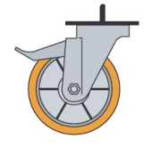 Комплект колёс для тестомеса с загрузкой 10-40 кг OEM-ALI AC215