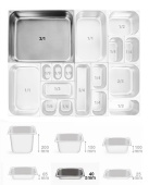 Гастроемкость из нержавеющей стали GN2/1*4 см Kocateq 21040-62