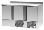 Стол холодильный c 3 дверьми и столешницей из нержавеющей стали 70*137,5*91 см Полаир TMi 3 GN-G 