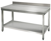 Стол производственный пристенный 60*100*85 см с полкой Kocateq SAT106A