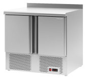 Стол холодильный c 2 дверьми и столешницей из нержавеющей стали 70*90*91 см Полаир TMi 2 GN-G 