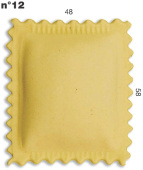 Блок формования равиоли для насадки Multipasta (совместима с P Nuova, P6, P12) Imperia and Lamonferrina форма №12 ravioli 48*58 мм