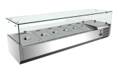 Витрина холодильная Koreco VRX/1200/380 fg для ингредиентов 3*GN1/3+1*GN1/2 -150 мм 