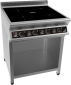 Плита индукционная Кобор I9-4S1 на полузакрытом стенде с 4 зонами нагрева (4*3,5 кВт) 