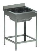 Ванна моечная Кобор ВМЦ/1-60/70/430 размером 70*60*87 см, цельнотянутая, 1 секционная, борт