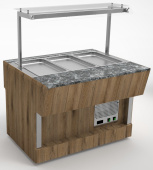 Прилавок холодильный длиной 1105 мм пристенного шведского стола Челябторгтехника RС42SP