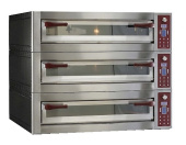 Печь для пиццы электрическая серии Energy 3-камерная с подом 113*108 см OEM-ALI 935/3
