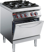Плита газовая напольная c 4 конфорками и духовым шкафом Angelo Po 1G1FA0GV
