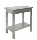 Стол производственный островной 70*150*85 см с полкой Техно ТТ СП123/1507