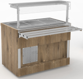 Прилавок холодильный с углублением 100 мм длиной 1105 мм линии раздачи Capital Челябторгтехника RC12A Capital 