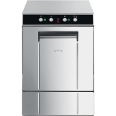 Стаканомоечная машина Smeg SPG 400 ML под кассеты 40х40 см, сливная помпа с фильтром,  дозаторы моющего средства и ополаскивателя, электромеханическая панель