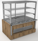 Витрина кондитерская охлаждаемая длиной 1505 мм линии раздачи Capital Челябторгтехника RC33AS Capital