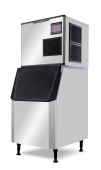 Льдогенератор Koreco AZ 324/220CR для льда формой полумесяц, 324 кг/сут, бункер 220 кг, с подключением к водопроводу