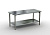 Стол производственный островной 70*120*87 см с полкой Кобор СП-120/70 