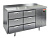Стол холодильный c 6 ящиками и столешницей из нержавеющей стали 70*139*85 см Hicold GN 33/TN