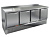 Стол холодильный c 4 дверьми и столешницей из нержавеющей стали 70*197*85 см Hicold GNE 1111/TN