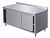 Стол-тумба производственный пристенный 70*140*85 см с раздвижными дверьми Kocateq SAR147A