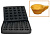 Форма для 25 тарталеток в виде чашечек для тарталетницы DHTartmatic Kocateq DH Tartmatic Plate 29 
