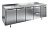 Стол холодильный c 3 дверьми, 2 ящиками и столешницей из нержавеющей стали 70*228*85 см Hicold GN 1112/TN