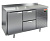 Стол холодильный c 1 дверью, 2 ящиками и столешницей из нержавеющей стали 70*139*85 см Hicold GN 12/TN