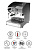 Кофемашина ACM Rounder 1 GR NERO (ACMRD001N+high cup) автоматическая с 1 группой под высокие чашки