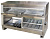 Витрина тепловая Kocateq DH 150EW FF передаточная с секцией для картофеля фри, двухъярусная, с подсветкой 