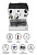 Кофемашина ACM Rounder 1 GR INOX (ACMRD001SIX+high cup) полуавтоматическая с 1 группой под высокие чашки