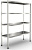 Стеллаж разборный со сплошными полками Rosinox СНС-Р 12/4-4